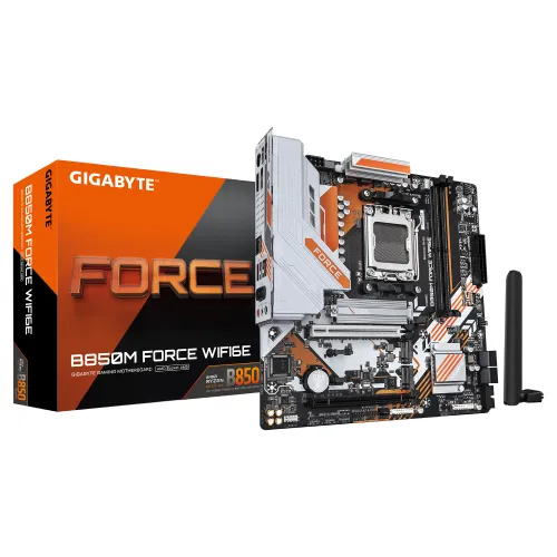 GIGABYTE B850M FORCE WIFI6E Motherboard — AMD AM5, DDR5, Micro-ATX