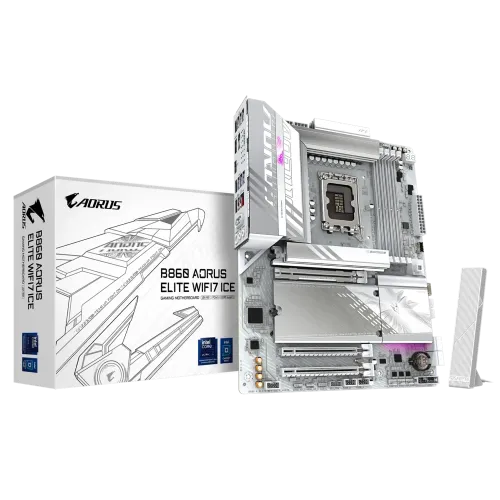 Gigabyte B860 AORUS ELITE WIFI7 Motherboard — ICE, LGA1851, ATX