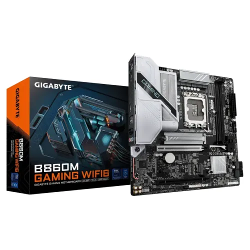 Gigabyte B860M GAMING WIFI6 Motherboard — LGA 1851, Micro-ATX