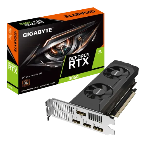 GIGABYTE GeForce RTX 3050 OC Low Profile Graphics Card — 6G GDDR6