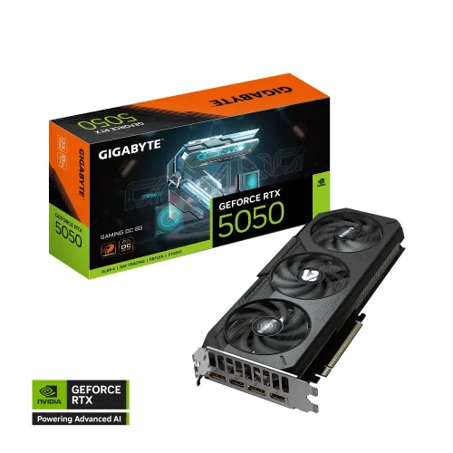 GIGABYTE GeForce RTX 5050 Gaming OC Graphics Card — 8GB GDDR6