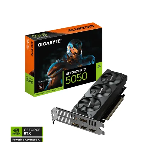 GIGABYTE OC Low Profile GeForce RTX 5050 Graphics Card — 8GB GDDR6