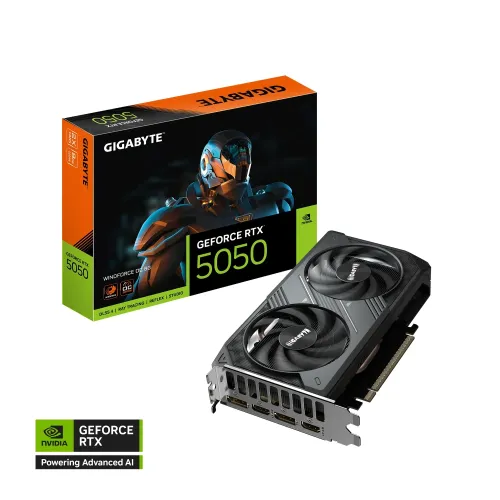GIGABYTE GeForce RTX 5050 WINDFORCE OC Graphics Card — 8GB GDDR6