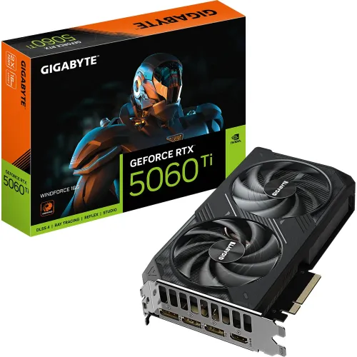 GIGABYTE GeForce RTX 5060 Ti WINDFORCE Graphics Card — 16GB GDDR7