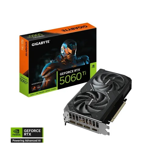GIGABYTE GeForce RTX 5060 Ti WINDFORCE MAX OC Graphics Card — 16GB GDDR7