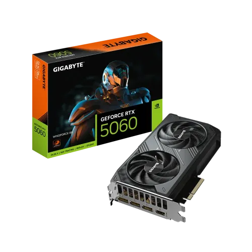 GIGABYTE GeForce RTX 5060 WINDFORCE Graphics Card — 8GB GDDR7