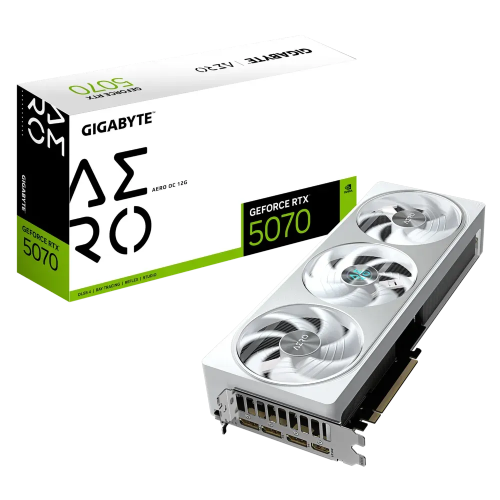 GIGABYTE GeForce RTX 5070 AERO OC Graphics Card — 12G GDDR7