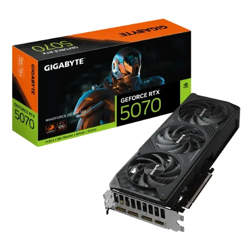 Gigabyte GeForce RTX 5070 WINDFORCE OC SFF Graphics Card — 12G, GDDR7