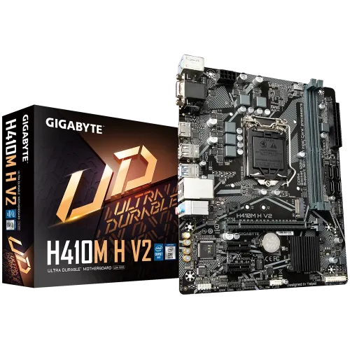 GIGABYTE H410M H V2 Motherboard — 10th Gen, Micro ATX