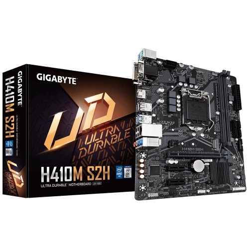 Gigabyte H410M S2H Motherboard — 10th Gen, Micro ATX