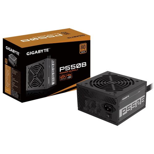 Gigabyte P550B Power Supply — 550W, 80 Plus Bronze Certified