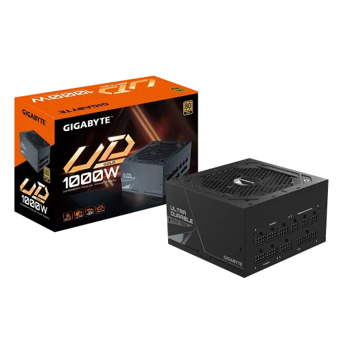 GIGABYTE UD1000GM Ultra Durable Power Supply — 1000W, 80+ Gold, Full Modular