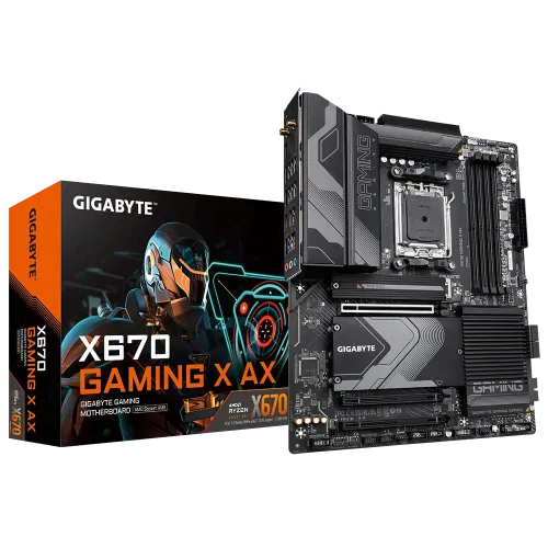 GIGABYTE X670 GAMING X AX Motherboard — DDR5, AMD AM5, ATX