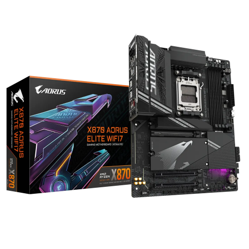 GIGABYTE X870 AORUS ELITE WIFI7 Motherboard — DDR5, AMD AM5, ATX