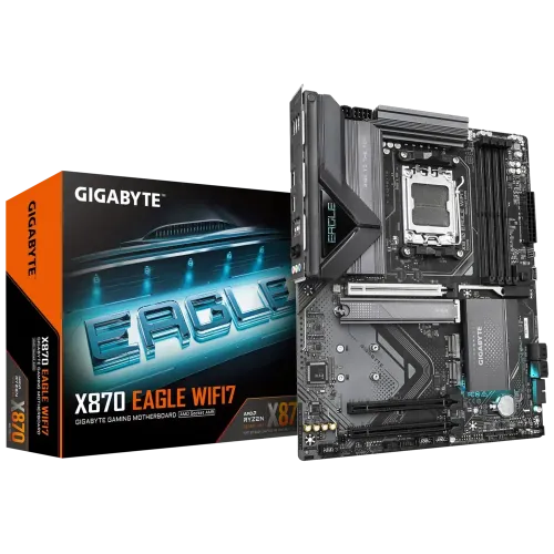 GIGABYTE X870 EAGLE WIFI7 Motherboard — DDR5, AMD AM5, ATX