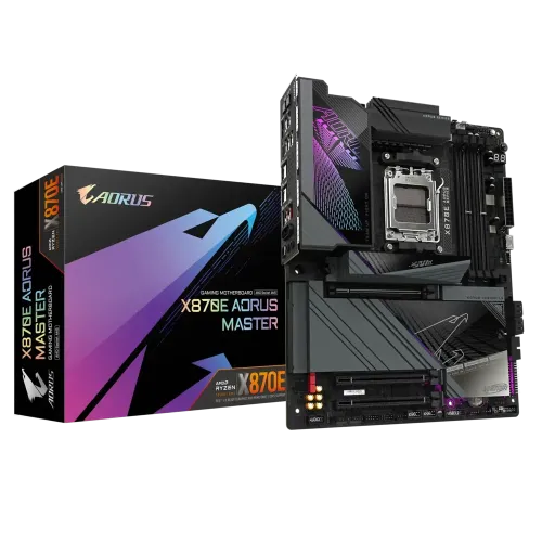 GIGABYTE X870E AORUS MASTER Motherboard — DDR5, AMD AM5, ATX
