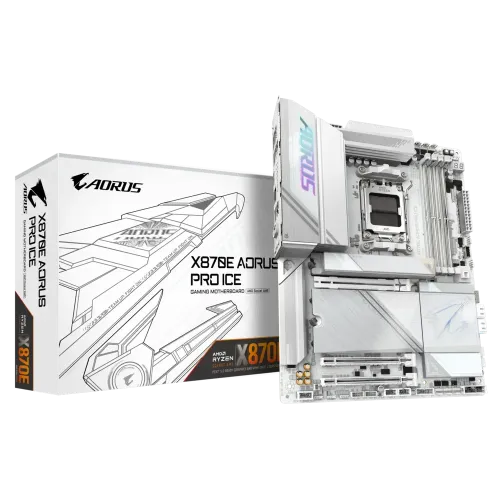 GIGABYTE X870E AORUS PRO ICE AM5 ATX Motherboard — DDR5