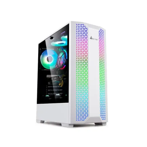 Golden Field 7689W ATX Gaming Casing — White