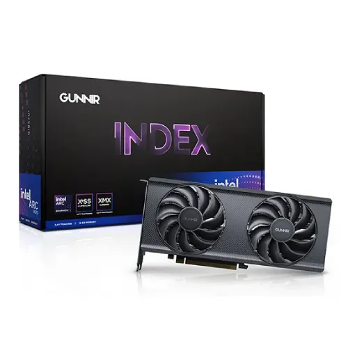 GUNNIR Index 10G Graphics Card — Intel Arc B570, GDDR6