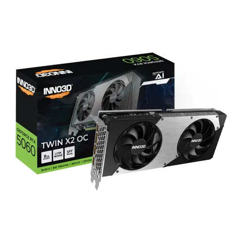 INNO3D GeForce RTX 5060 TWIN X2 OC Graphics Card — 8GB GDDR7