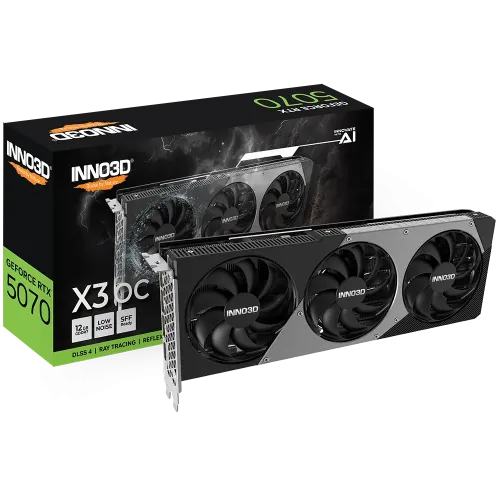 INNO3D GeForce RTX 5070 X3 OC Graphics Card — 12GB GDDR7