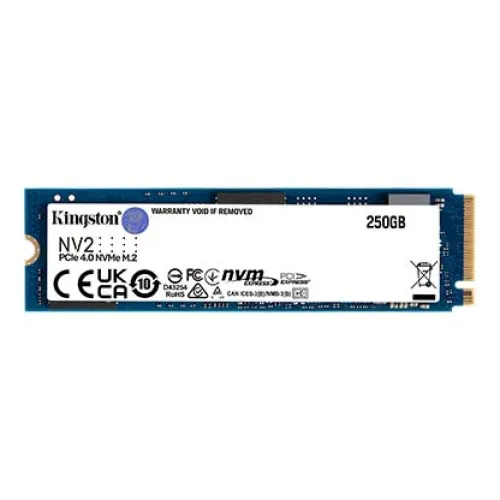 Kingston NV2 NVMe SSD — 250GB, M.2 PCIe Gen 4.0