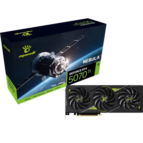 Manli Nebula GeForce RTX 5070 Ti Graphics Card — 16GB, GDDR7
