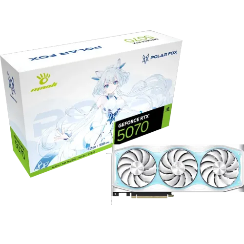 Manli Polar Fox V2 OC Graphics Card — GeForce RTX 5070, 12GB GDDR7