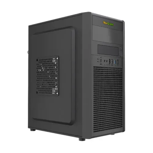 MaxGreen 17303 M-ATX Casing — Mid-Tower, With 200W PSU