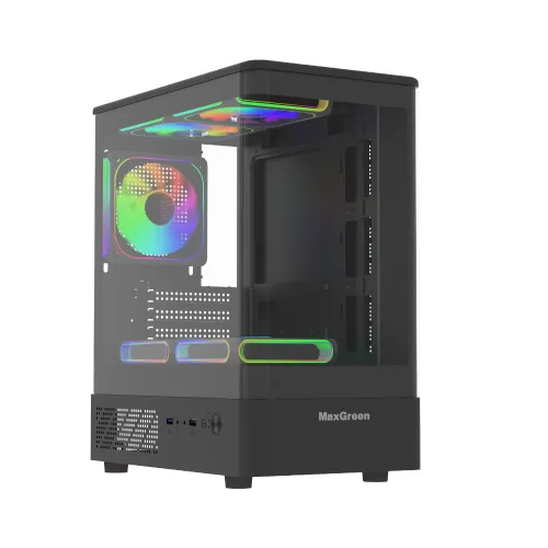 MaxGreen Curve Arylic 312 Mid Tower Gaming Casing — Micro-ATX