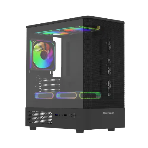 MaxGreen Curve Mesh 311 Mid Tower Gaming Casing — mATX