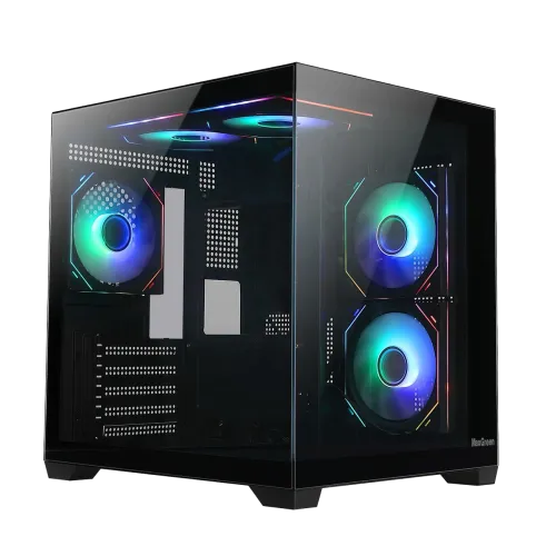 MaxGreen DarkWave F5 Mid-Tower Gaming Case — M-ATX