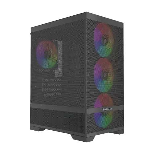 MaxGreen Mesh Pro A10 Mid-Tower Gaming Casing — M-ATX