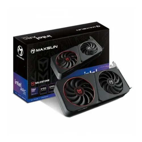 MAXSUN Intel ARC B580 Milestone Graphics Card — 12GB GDDR6