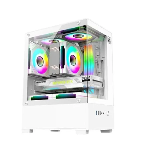 Monarch Ice Cooler X5 ARGB Desktop Gaming Case — White