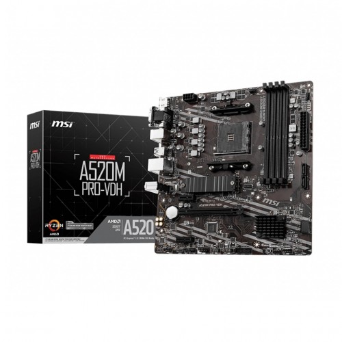 MSI A520M PRO-VDH Micro-ATX Motherboard — AMD AM4