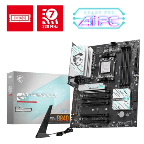 MSI B840 GAMING PLUS WIFI Motherboard — AMD AM5, ATX