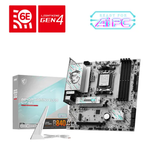 MSI B840M Gaming Plus WIFI6E mATX Motherboard — AM5