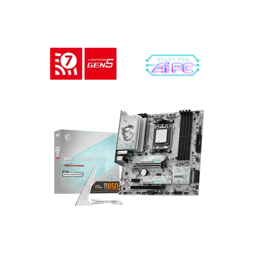 MSI B850M GAMING PLUS WIFI7 Micro-ATX Motherboard — AM5 Socket
