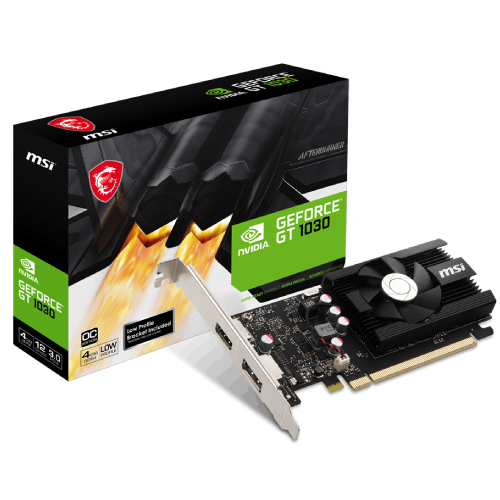 MSI GeForce GT 1030 4GD4 LP Graphics Card — OC, 4GB