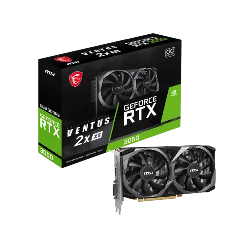 MSI GeForce RTX 3050 VENTUS 2X XS Graphics Card — 8GB OC GDDR6
