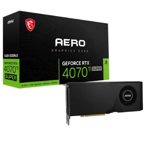 MSI GeForce RTX 4070 Ti SUPER AERO Graphics Card — 16GB GDDR6X