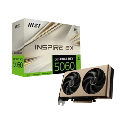 MSI GeForce RTX 5060 8G INSPIRE 2X OC Graphics Card — 8GB GDDR7