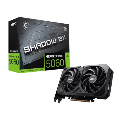 MSI GeForce RTX 5060 8G SHADOW 2X OC Graphics Card — 8GB GDDR7