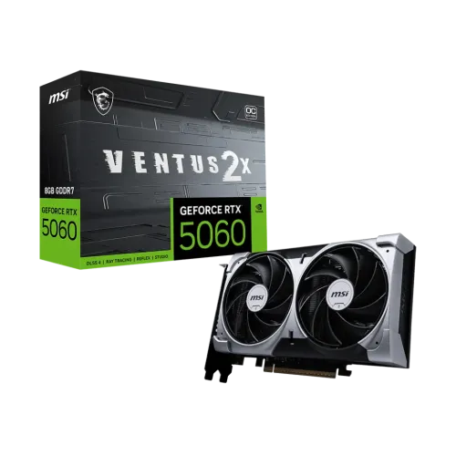 MSI GeForce RTX 5060 VENTUS 2X OC Graphics Card — 8G GDDR7