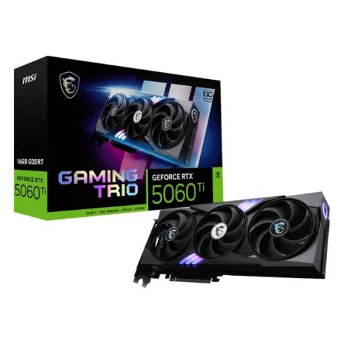 MSI GeForce RTX 5060 Ti GAMING TRIO OC Graphics Card — 16GB GDDR7