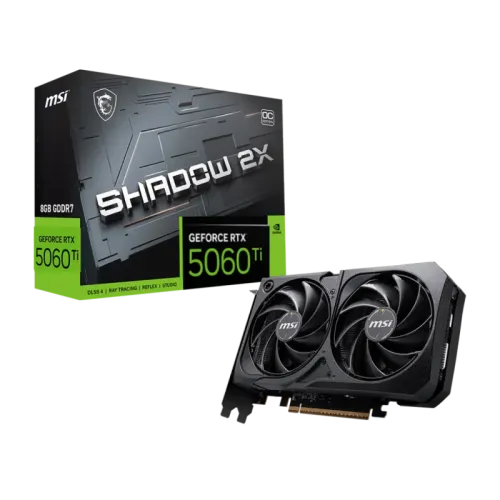 MSI SHADOW 2X OC GeForce RTX 5060 Ti Graphics Card — 8GB GDDR7