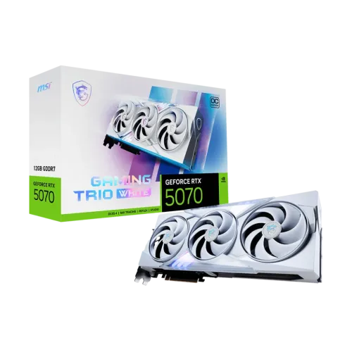 MSI GeForce RTX 5070 GAMING TRIO OC WHITE Graphics Card — 12GB GDDR7