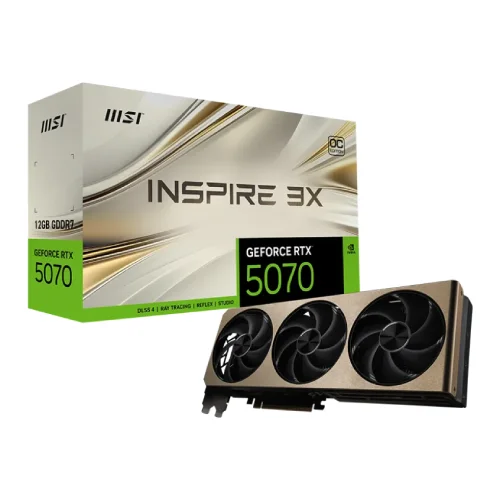 MSI INSPIRE 3X OC Graphics Card — GeForce RTX 5070, 12GB GDDR7
