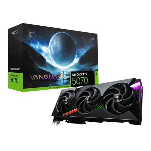 MSI GeForce RTX 5070 VANGUARD SOC Graphics Card — 12G GDDR7